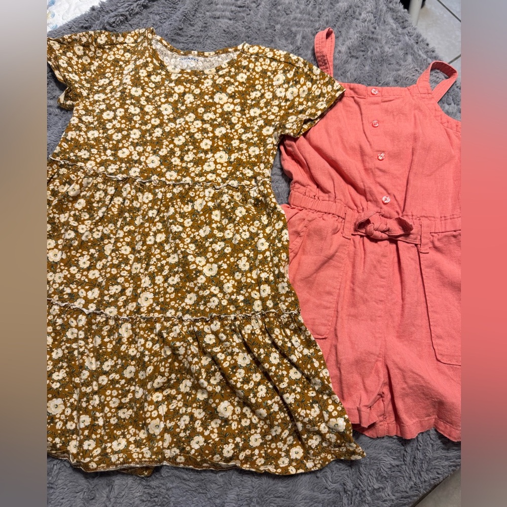 Old Navy bundle of dress and romper size 8